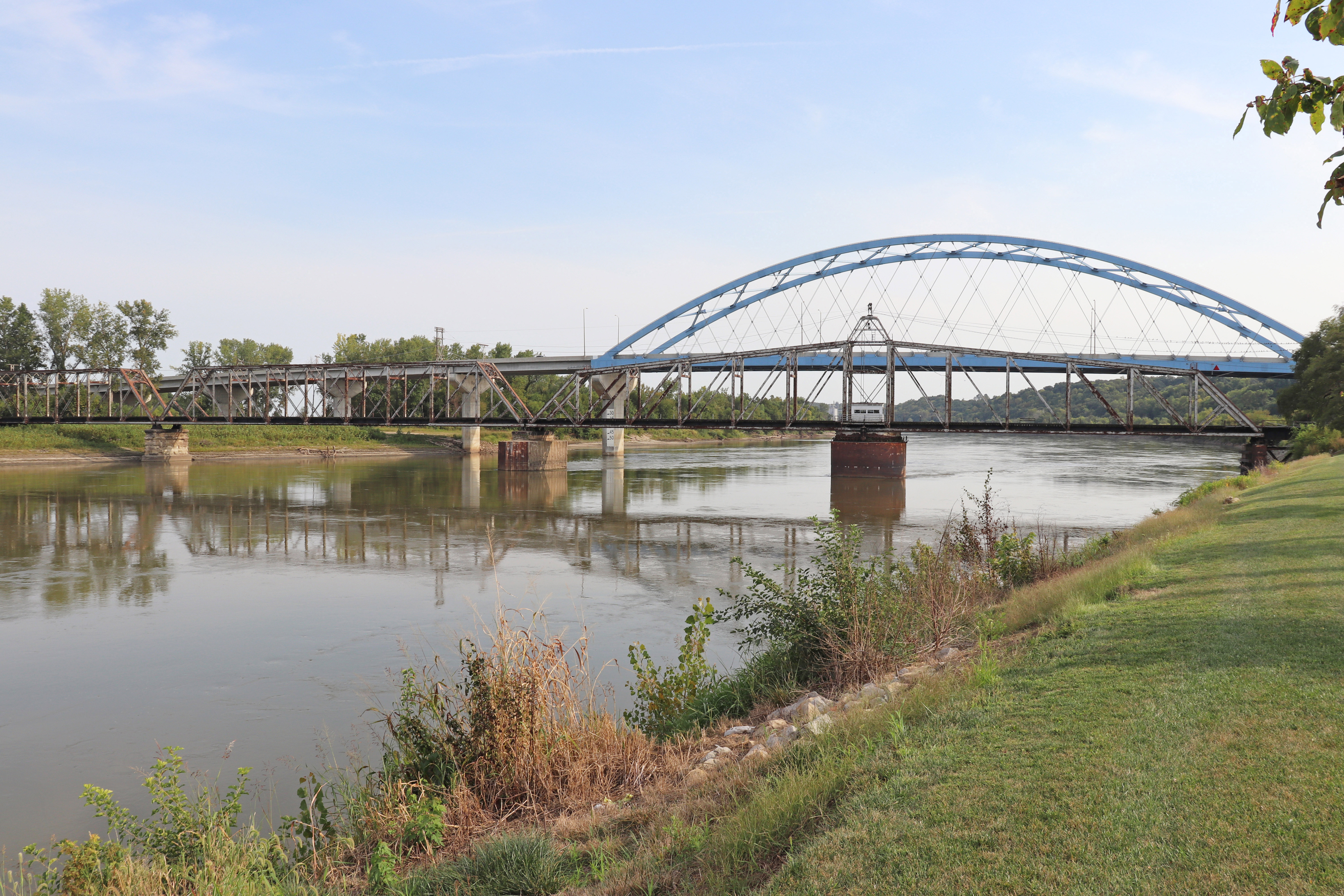 Amelia Earhart Memorial Bridge across the Missouri River at Atchison.