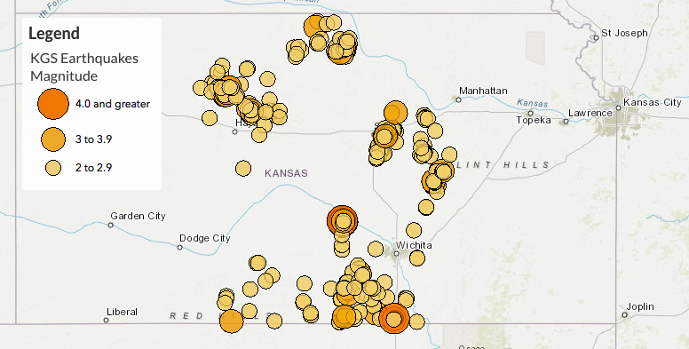 Earthquakes in Kansas in 2019.