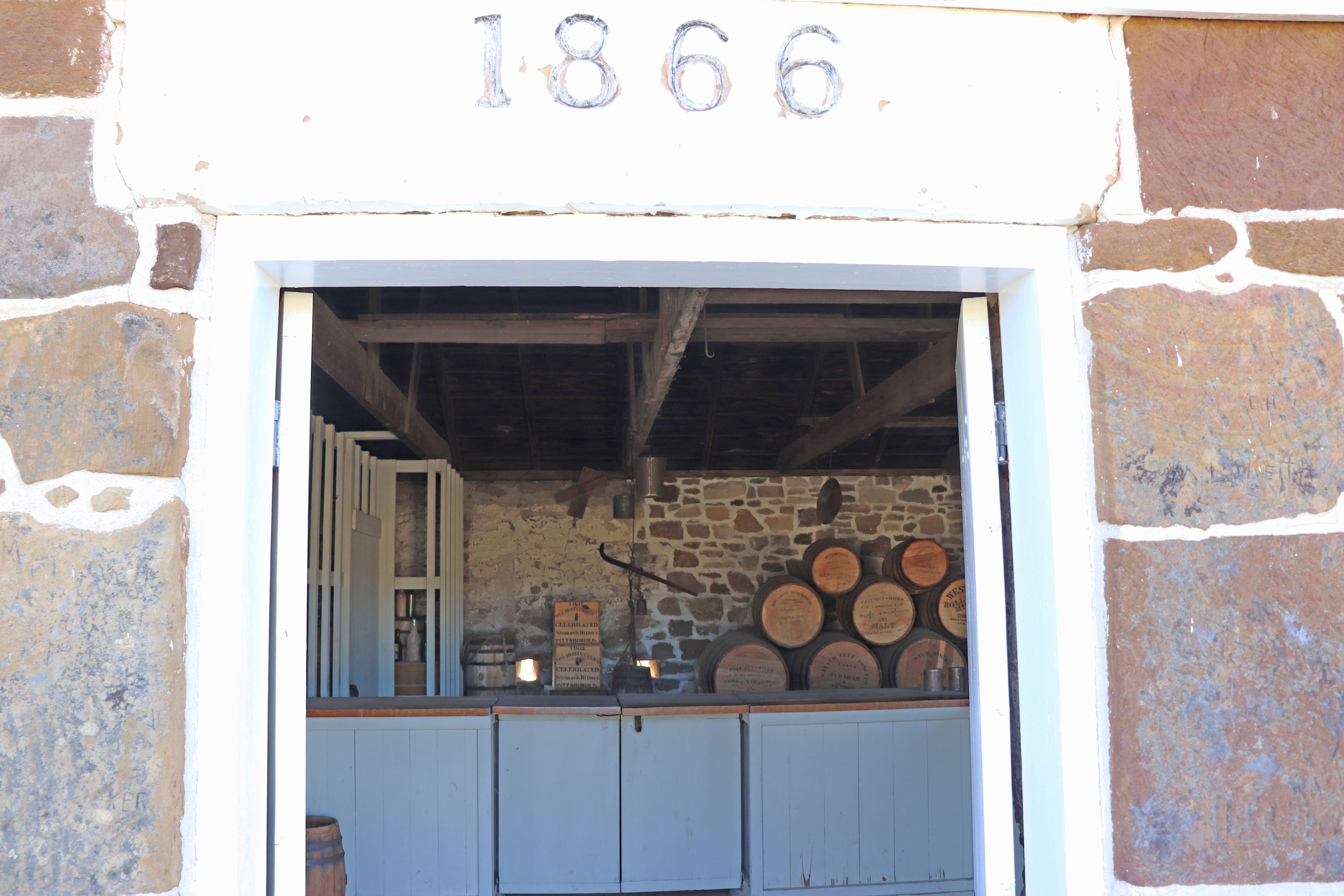 The commissary is the oldest building at Fort Larned National Historic Site.