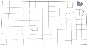 Doniphan County locator map