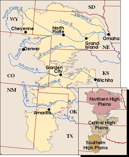 High Plains aquifer map
