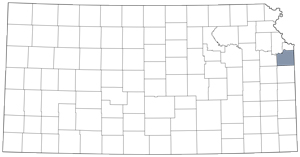 Johnson County locator map