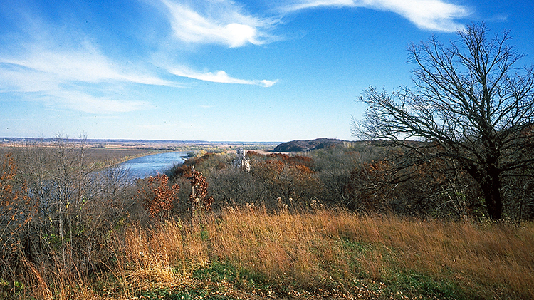 View of Missouri River from White Cloud
