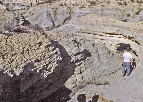 Chalk labyrinth at Little Jerusalem Badlands