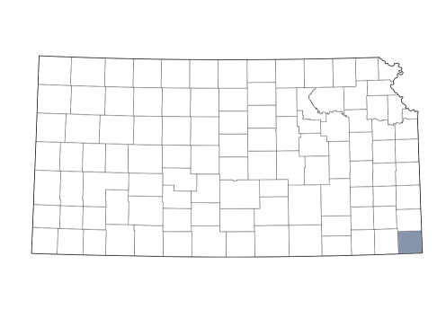 Cherokee County is in far southeast Kansas