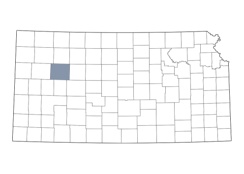 Gove County is in northwest Kansas