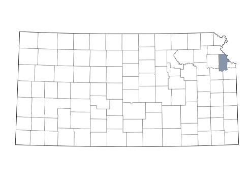 Leavenworth County is in northeast Kansas