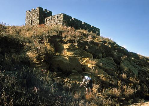 Sandstone "castle" atop Coronado Heights butte