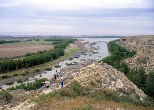 Cedar Bluff overlooking the Smoky Hill River.