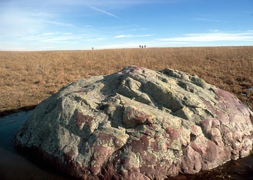 Quartzite boulder