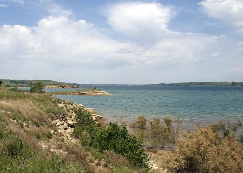 Shoreline and lake